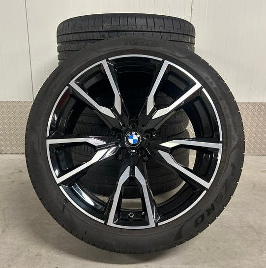 Originele BMW X7 G07 22 inch 755M Pirelli P-zero + TPMS, Ophalen, Gebruikt, Banden en Velgen, Overige maten