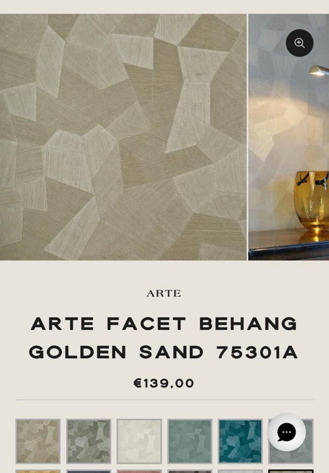 Arte Facet behang - 7,15 m, Ophalen of Verzenden, Minder dan 10 m²