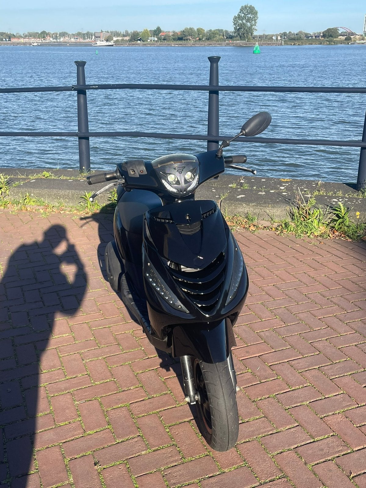 Piaggio Zip 2020 - Zwart, Fietsen en Brommers, Ophalen, Gebruikt, Maximaal 45 km/u, Zip
