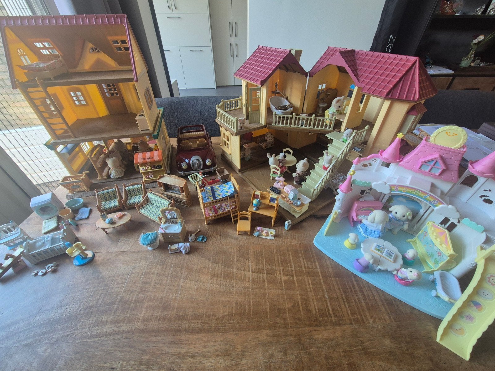 Complete verzameling Sylvanian Families, Kinderen en Baby's, Ophalen, Zo goed als nieuw, Poppenhuis