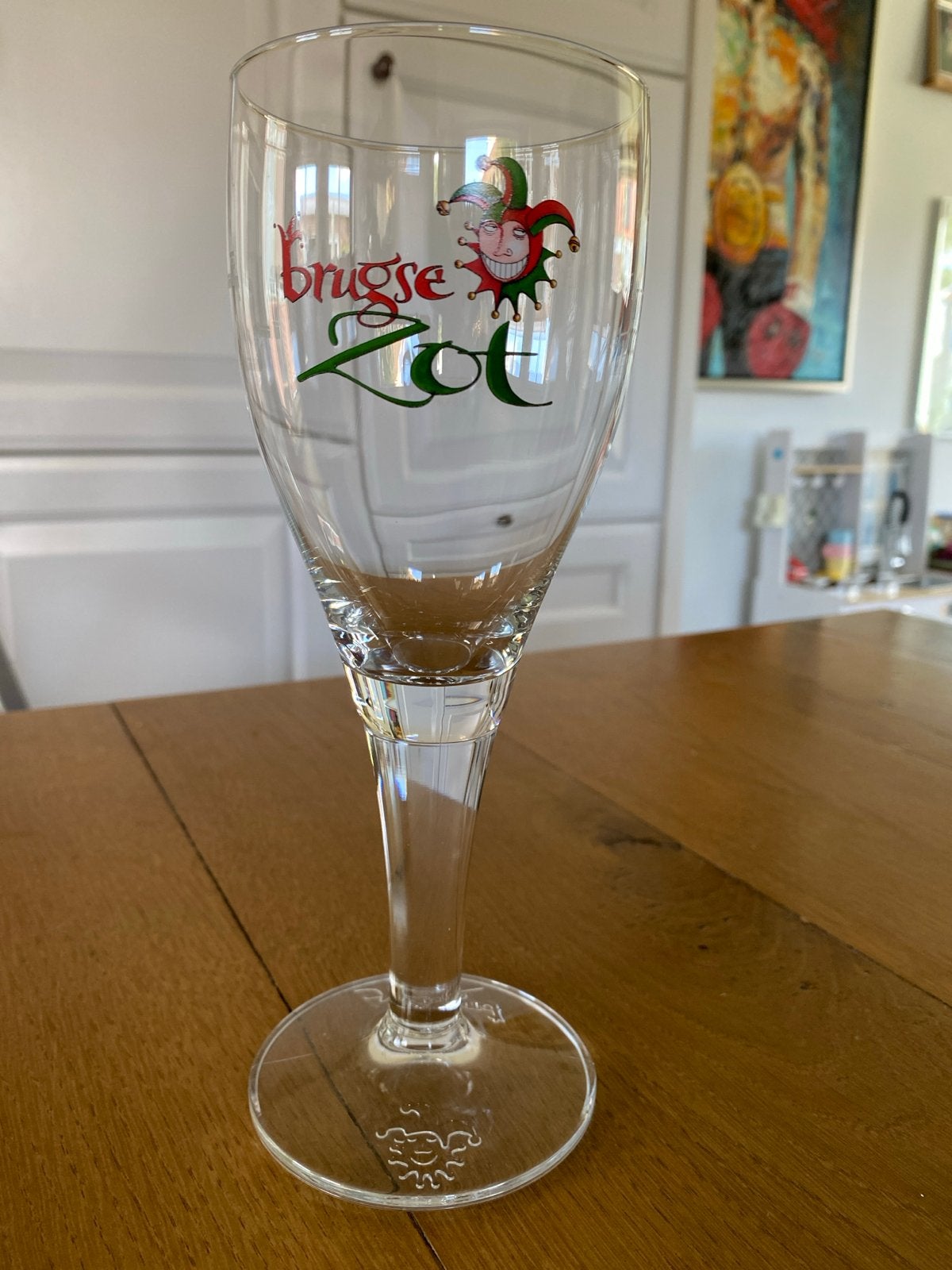 Brugse Zot bierglas, Glas of Glazen, Overige merken, Ophalen of Verzenden, Overige stijlen
