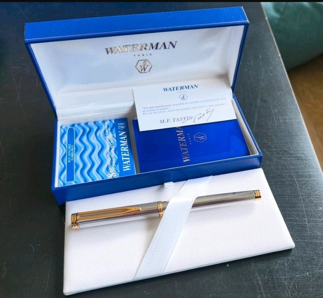 Waterman Gentleman Sterling Zilveren Vulpen, Nieuw, Ophalen of Verzenden, Met reclame, Vulpen