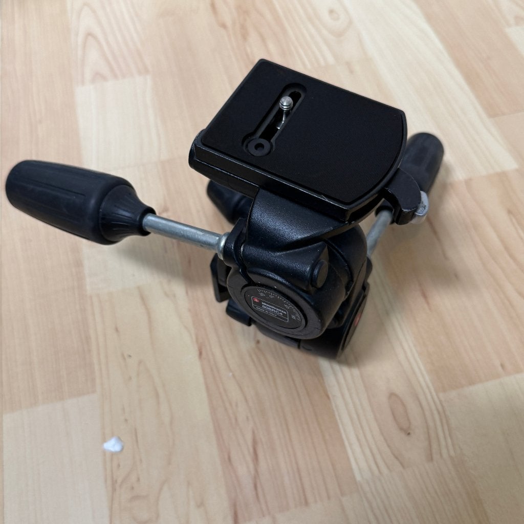 Manfrotto 808RC Statiefkop + statiefplaat, Ophalen, Zo goed als nieuw, Driepoot, Manfrotto
