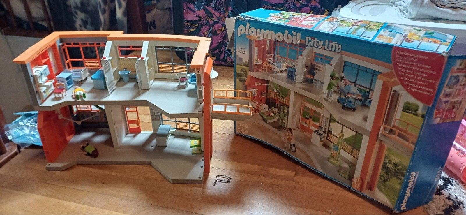 playmobil ziekenhuis en ambulance, Ophalen