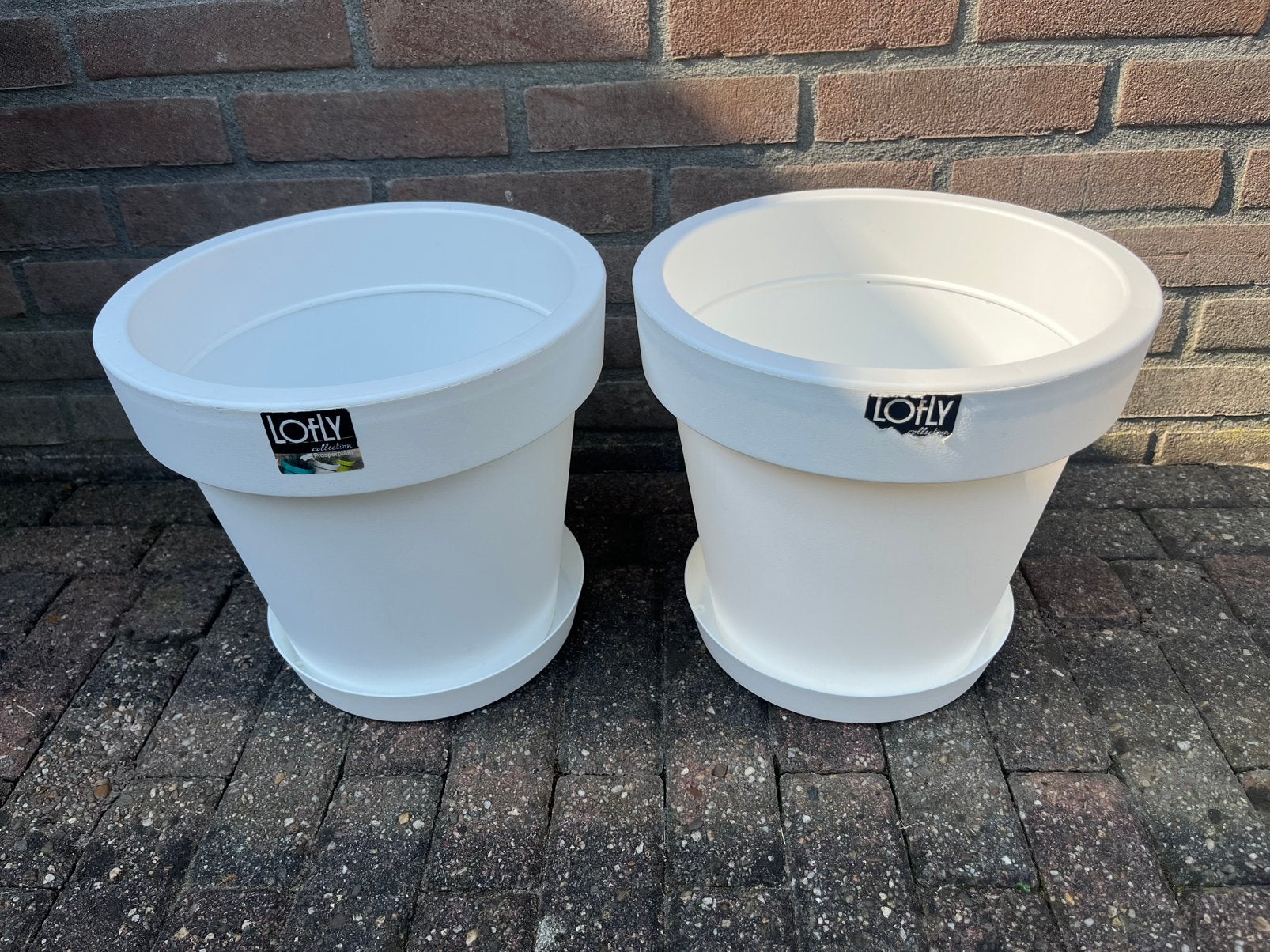 Bloempotten Lofly, Kunststof, Minder dan 30 cm, Rond, Ophalen of Verzenden