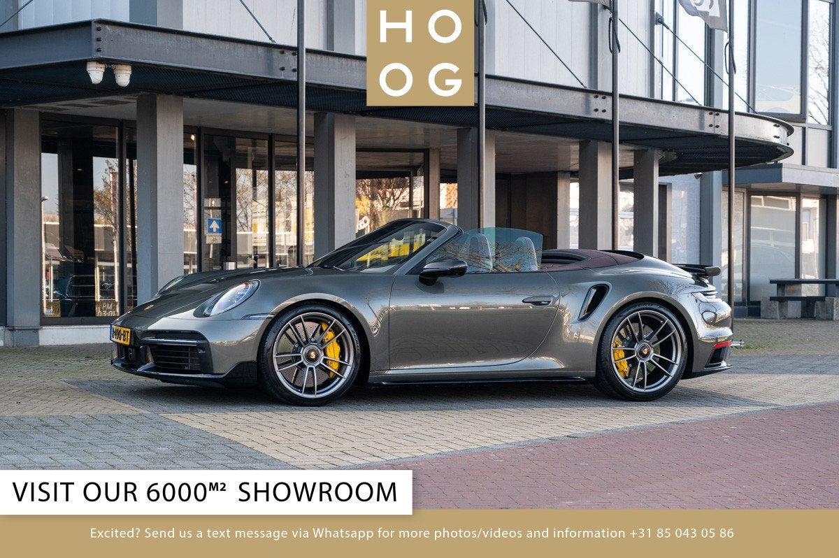 Porsche 911 Turbo S Cabriolet (bj 2021, automaat), Auto's, Porsche, Gebruikt, Euro 6, 4 stoelen, Leder