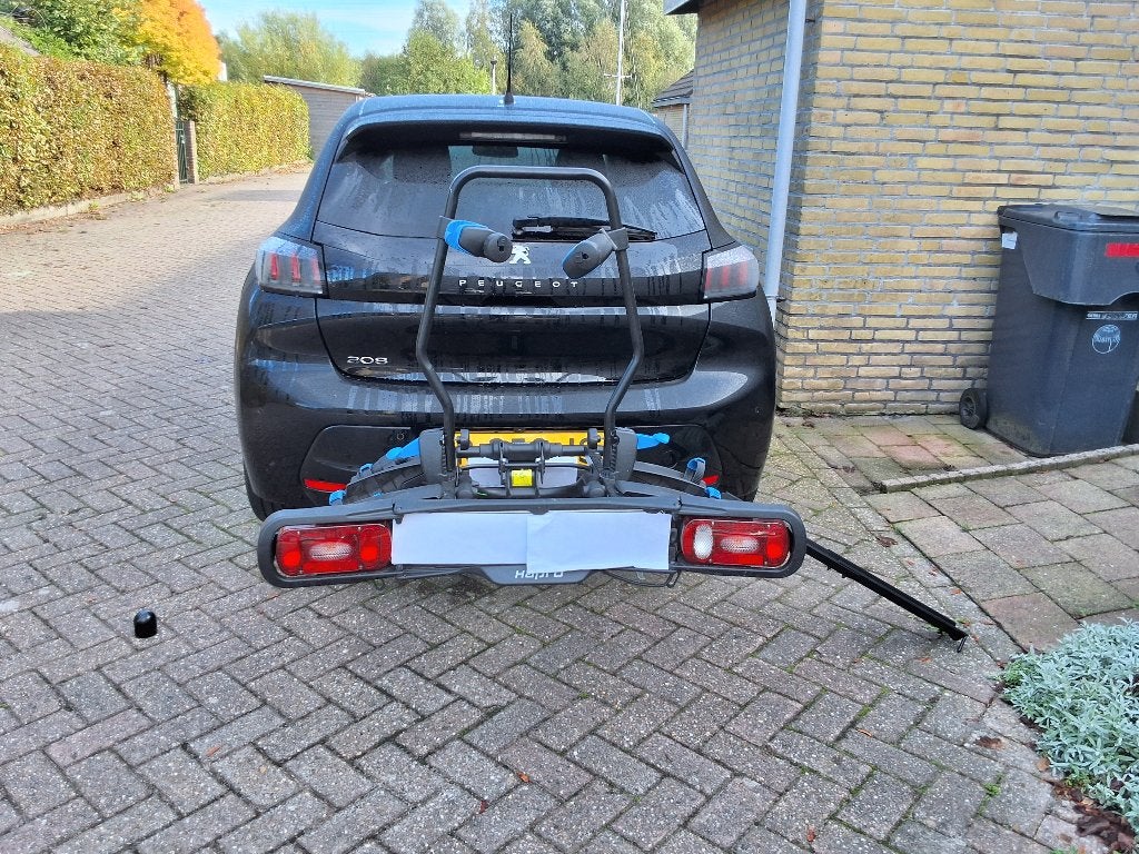 Tekoop Hapro fietsendrager 2 ebike fietsen. Incl.Oprijgoot, Auto diversen, Ophalen, Gebruikt, 2 fietsen, Trekhaakdrager