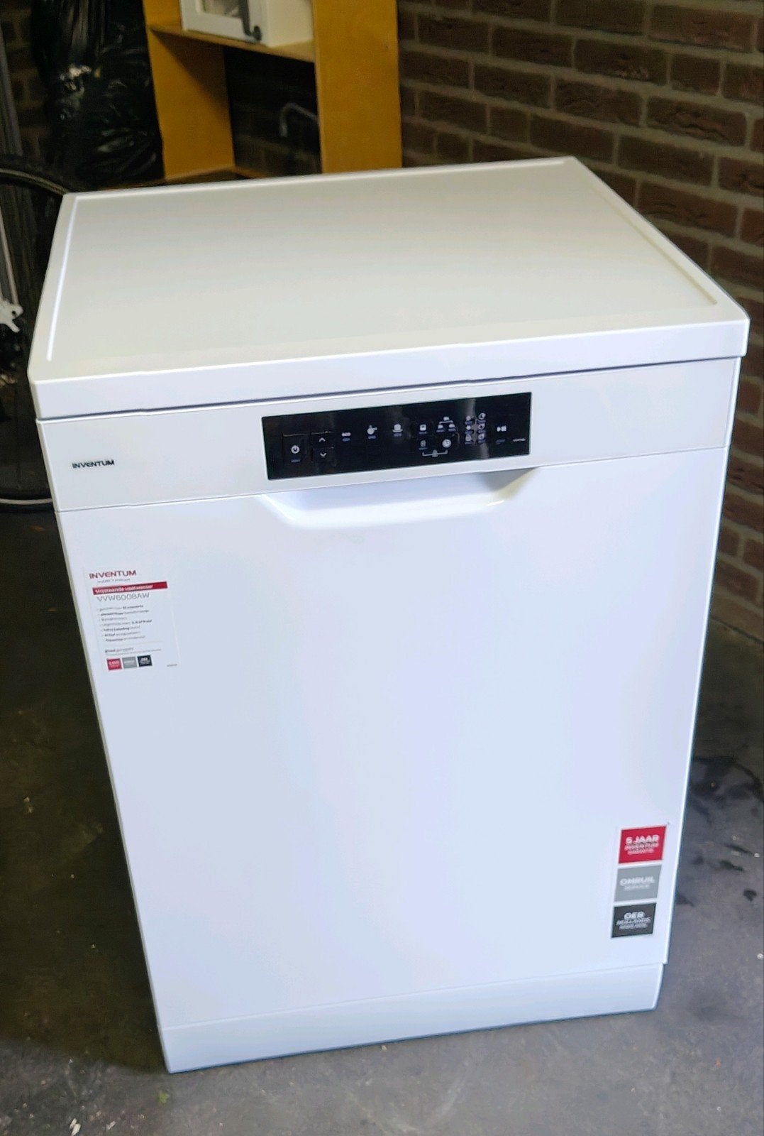 Inventum VVW6020AW Vrijstaande Vaatwasser, Witgoed en Apparatuur, Ophalen, 60 cm of meer, Zo goed als nieuw, 85 tot 90 cm