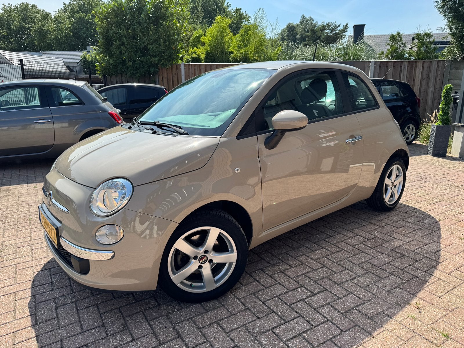 Fiat 500 0.9 Twinair Pop 2014 mokka bruin, Auto's, Fiat, Voorwielaandrijving, Stof, Euro 6, Origineel Nederlands