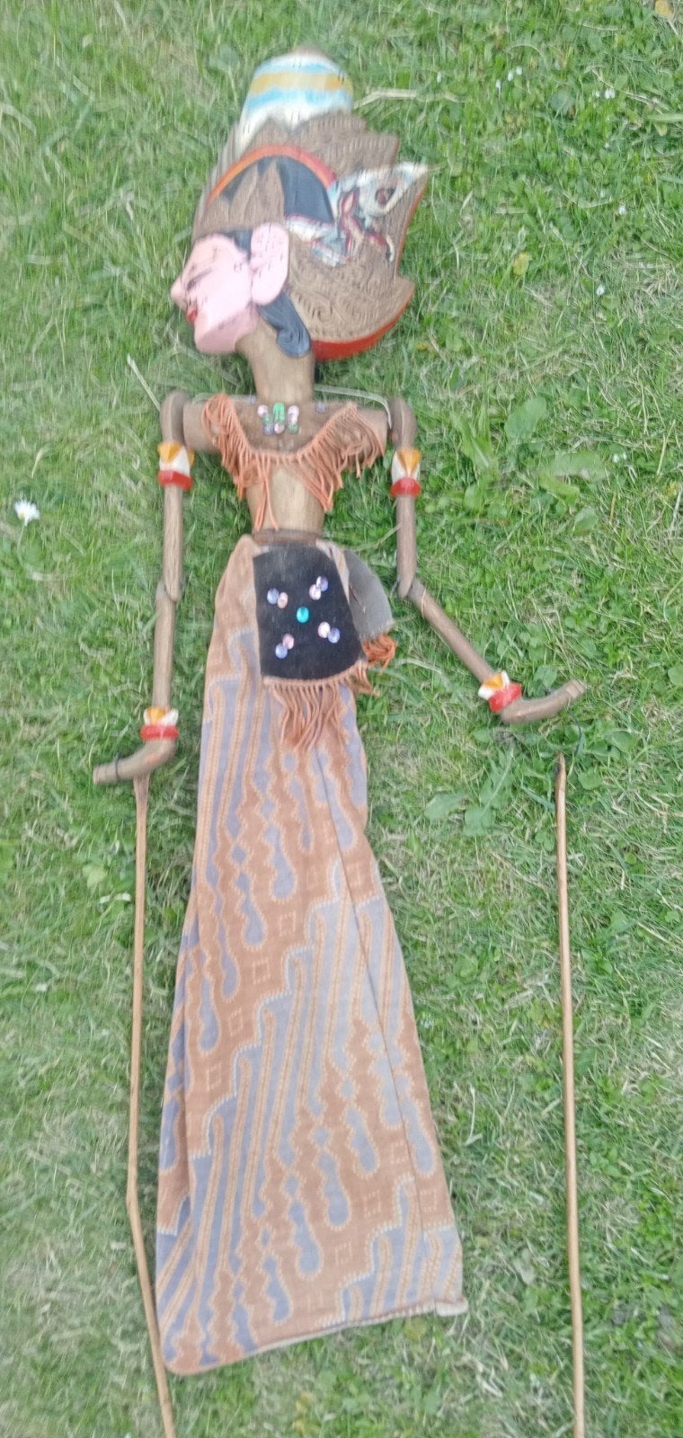 Indonesische houten Wayang Golek pop handgemaakt, Ophalen, Azië, Handgemaakt, Hout