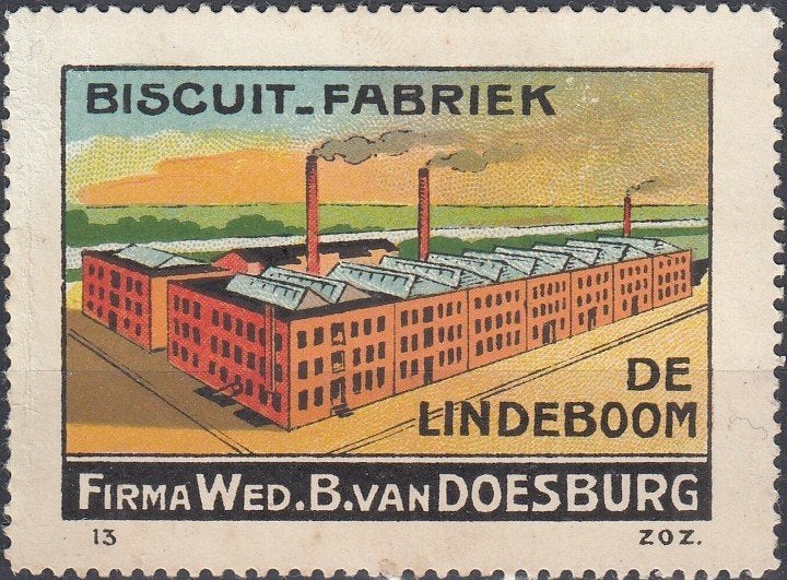 Nederland- Sluitzegel - 1915- Doesburg -- De Lindeboom -13-, Postzegels en Munten, Verzenden, T/m 1940, Postfris