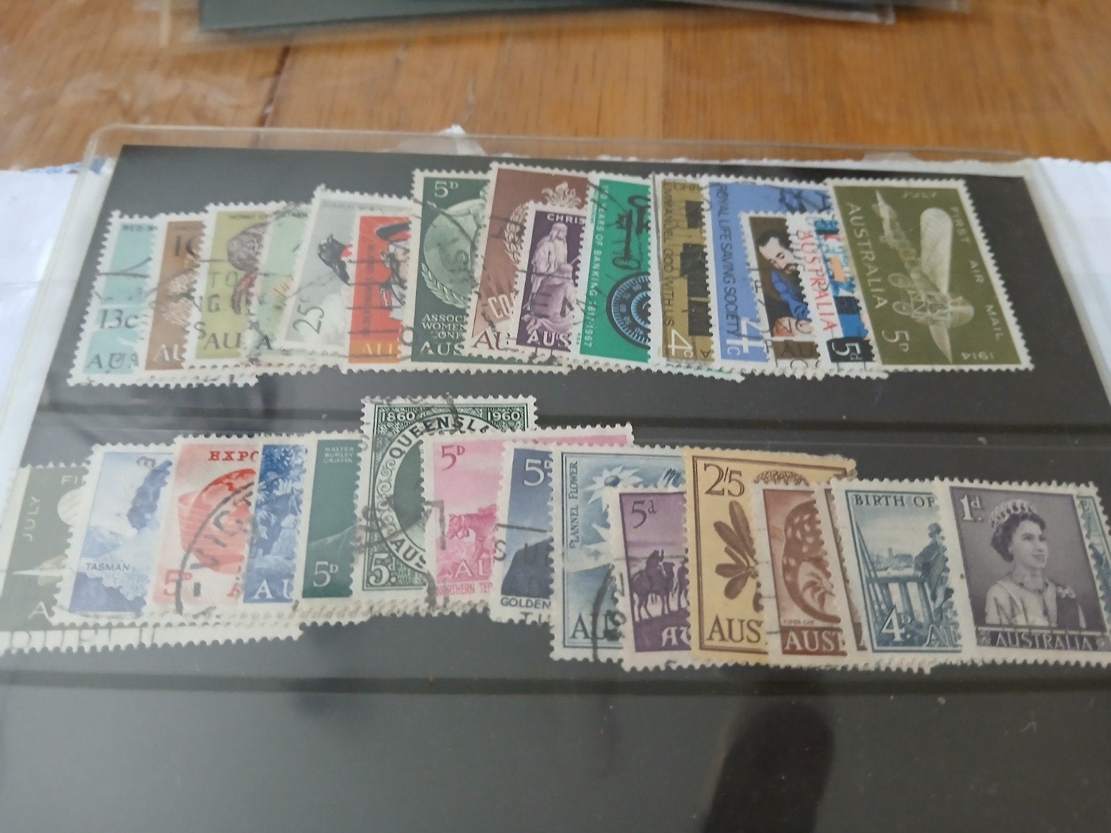 Kaartje met postzegels, Verzenden, Buitenland
