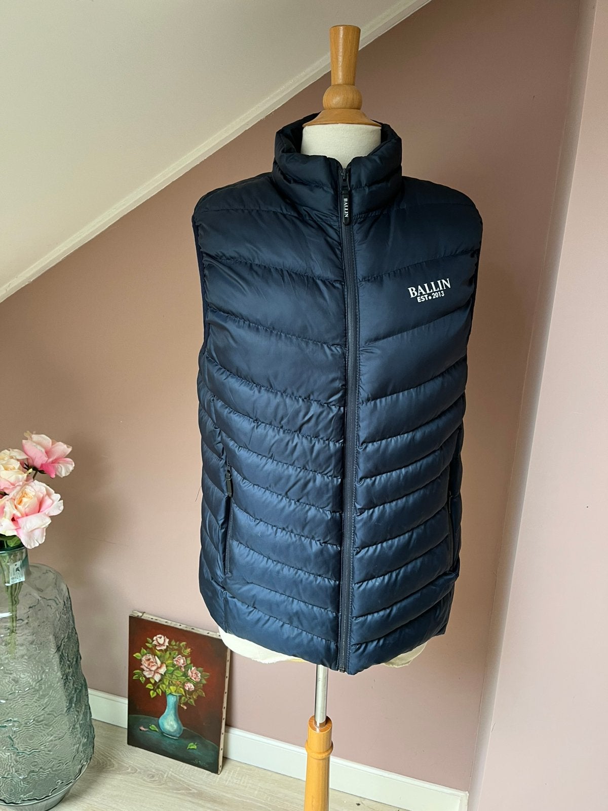 Ballin bodywarmer maat S blauw, Ophalen of Verzenden, Zo goed als nieuw, Maat 46 (S) of kleiner, Blauw