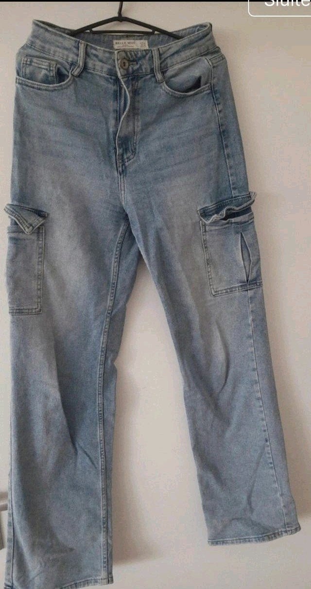 Hello Miss Cargo Jeans - Maat 36, Hello Miss, Blauw, Ophalen of Verzenden, Zo goed als nieuw