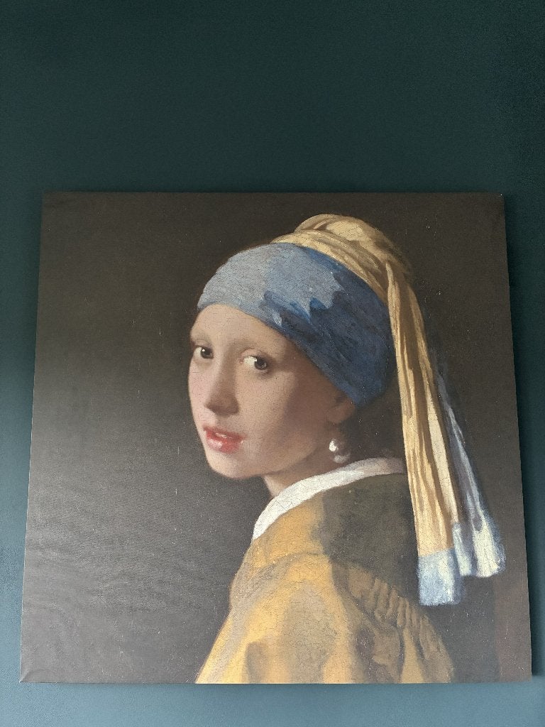 Meisje met de parel - canvas print 80 x 80 cm, Ophalen, Oud hollands