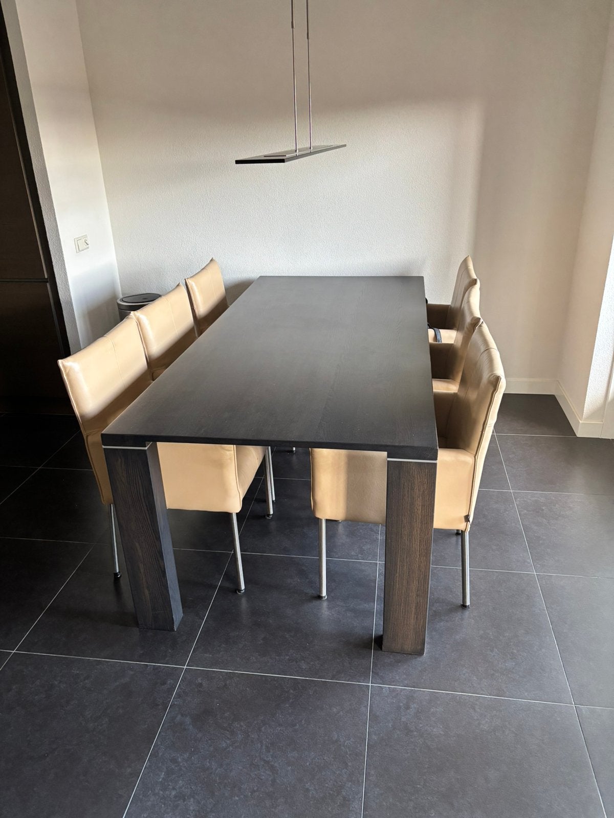 Eettafel + 6 stoelen van het merk jess in zeer goede staat, Ophalen, 200 cm of meer, 50 tot 100 cm, Zo goed als nieuw