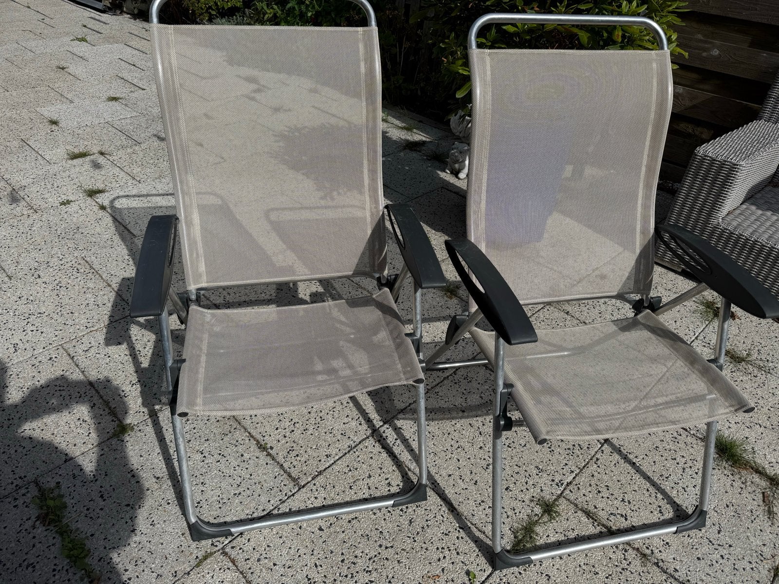 Laguna campingstoelen zandkleur lichtgewicht (2 stuks), Ophalen, Gebruikt, Campingstoel