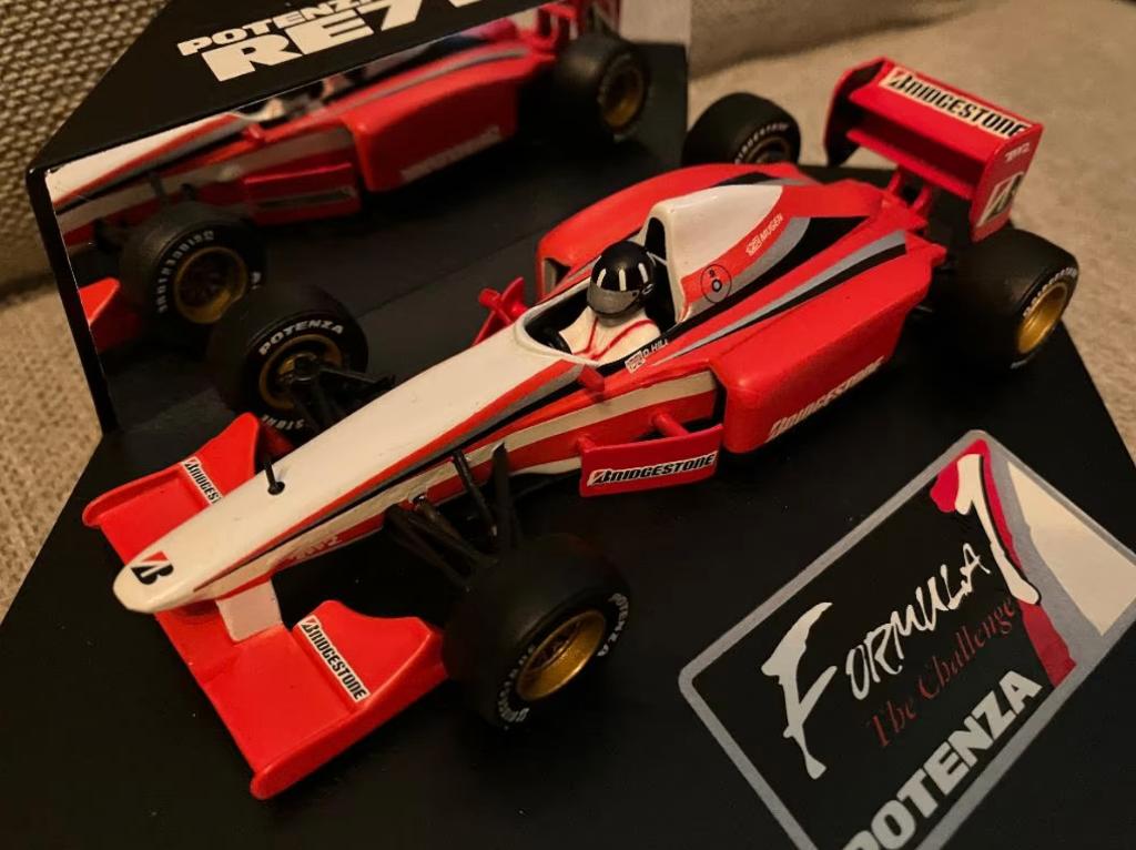 ✅ 1:43 Formula 1 Test Car Damon Hill Ligier Potenza RE711, Verzamelen, Ophalen of Verzenden, Zo goed als nieuw, Formule 1