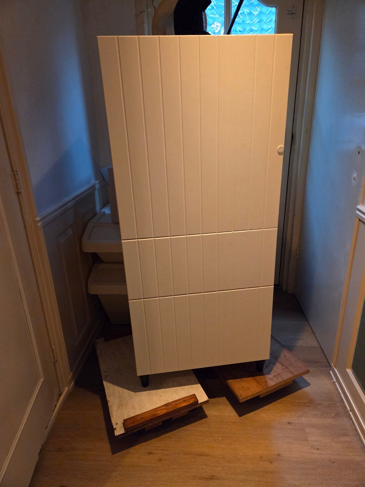 ikea besta Witte kast met lades en planken, Ophalen, Gebruikt