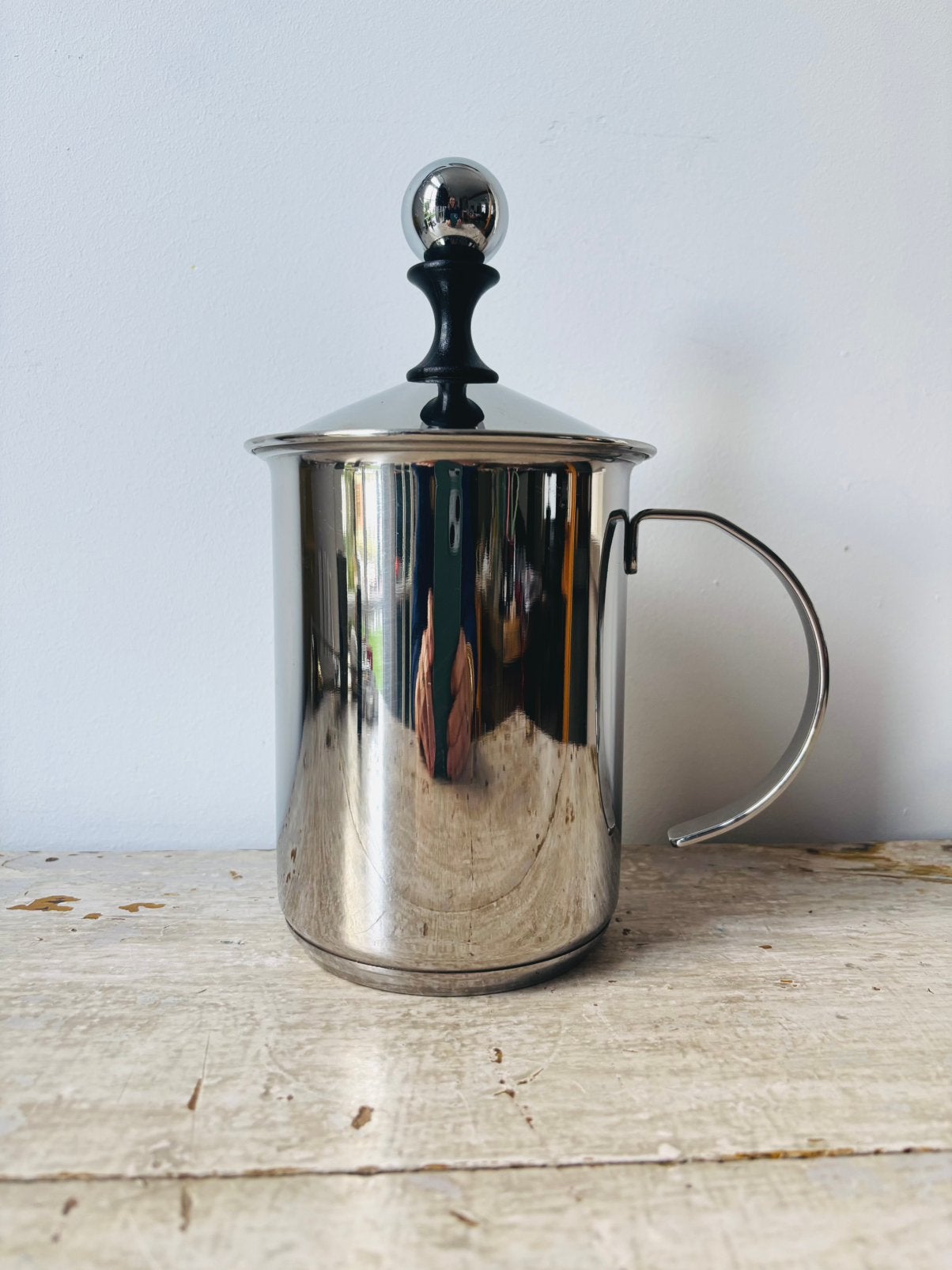 Frabosk Cappuccino Creamer - RVS - 4 à 6-kops, Italy, Ophalen of Verzenden, Zo goed als nieuw