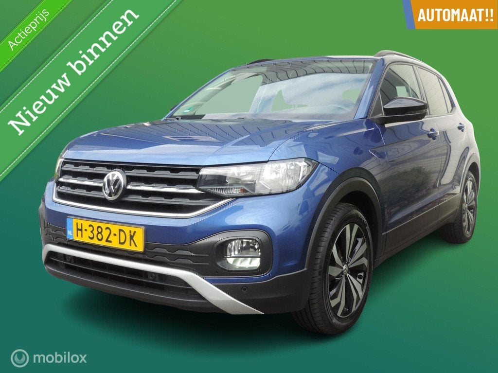 Volkswagen T-Cross 1.0 TSI StyleAUTOMAAT,NAVI,TREKHAAK!, Auto's, Volkswagen, Automatische klimaatregeling, T-Cross, Gebruikt, Euro 6