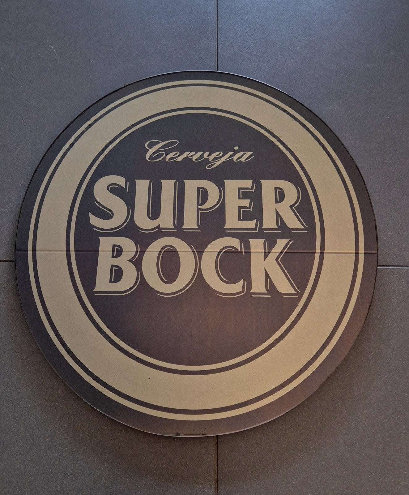 Super Bock Bier Spiegel, Verzamelen, Ophalen of Verzenden, Zo goed als nieuw, Reclamebord, Plaat of Schild, Overige merken