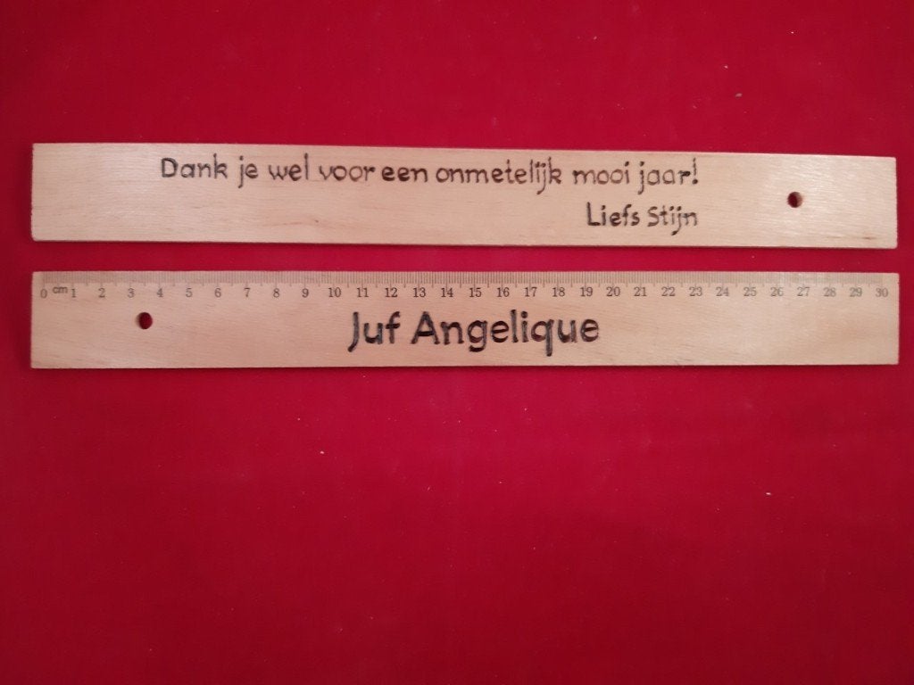 einde schooljaar juf meester cadeautjes PYROGRAFIE Creamar, Ophalen of Verzenden, Nieuw