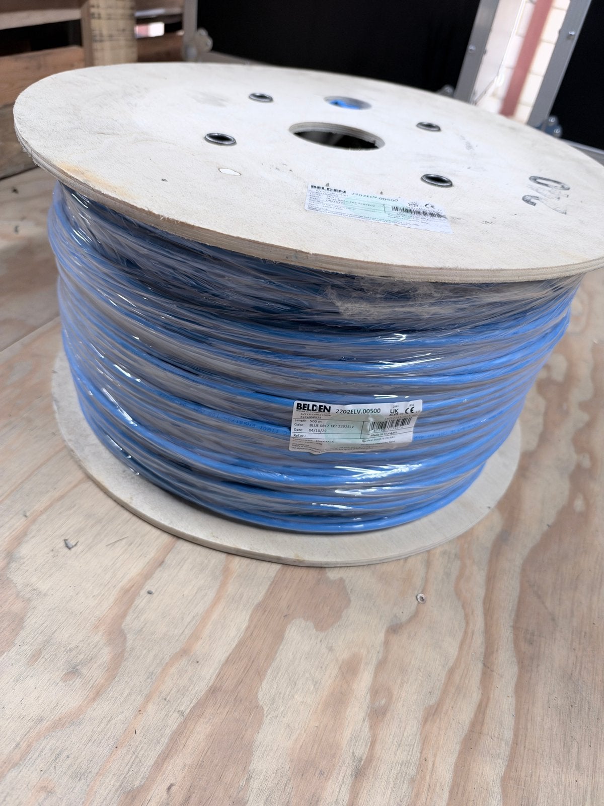 Belden Cat6A - 500m op haspel, Ophalen, Zo goed als nieuw