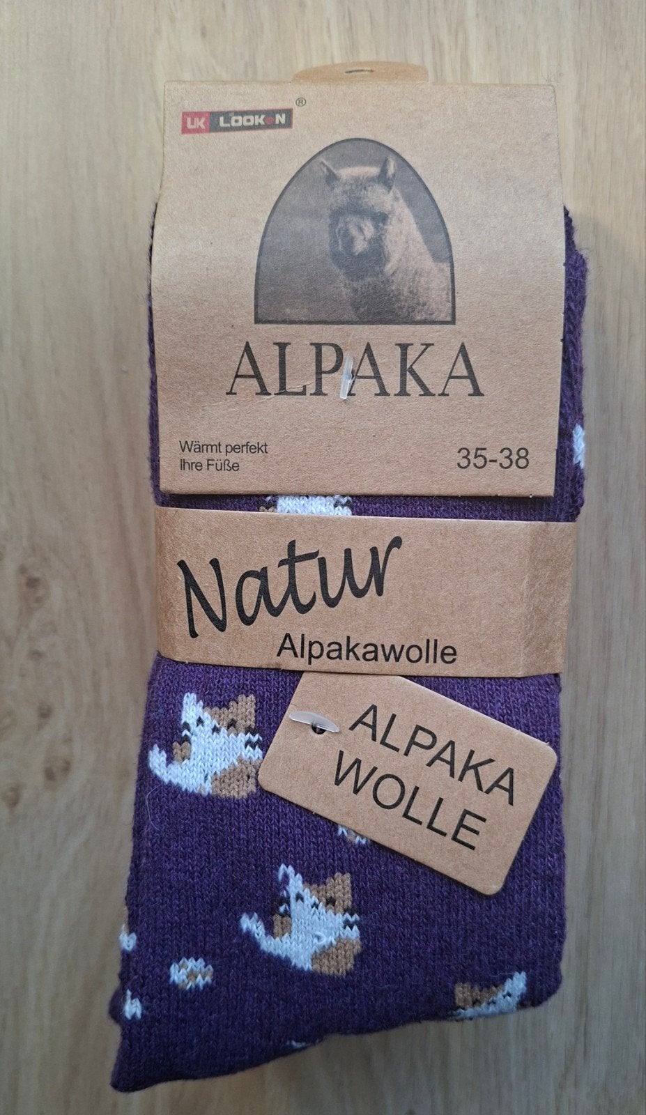 3 Paar Dunne Alpaka Wollen Sokken Maat 35-38 (Kat&Muis), Sokken en Kniesokken, Overige kleuren, Alpaka, Maat 35 t/m 38