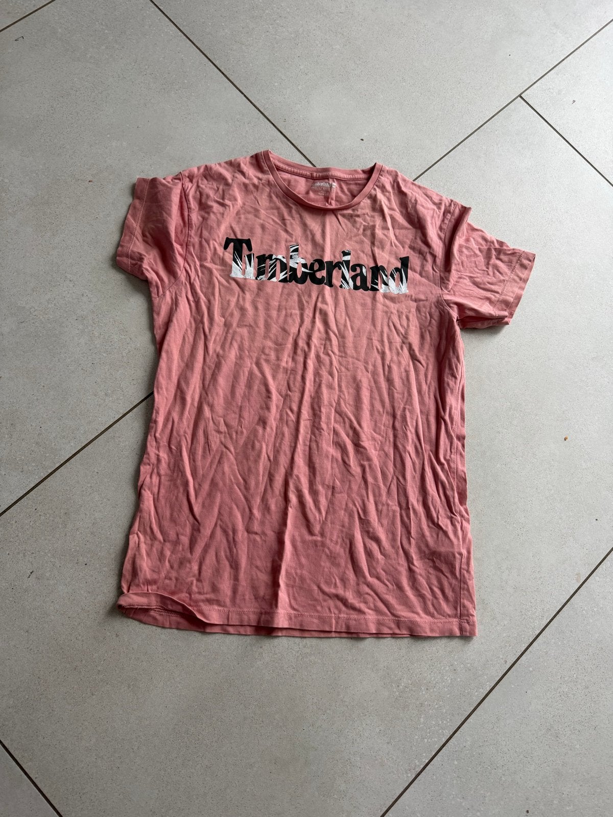 Timberland T-shirt roze maat M/M Slim Fit, Maat 38/40 (M), Ophalen of Verzenden, Korte mouw, Roze