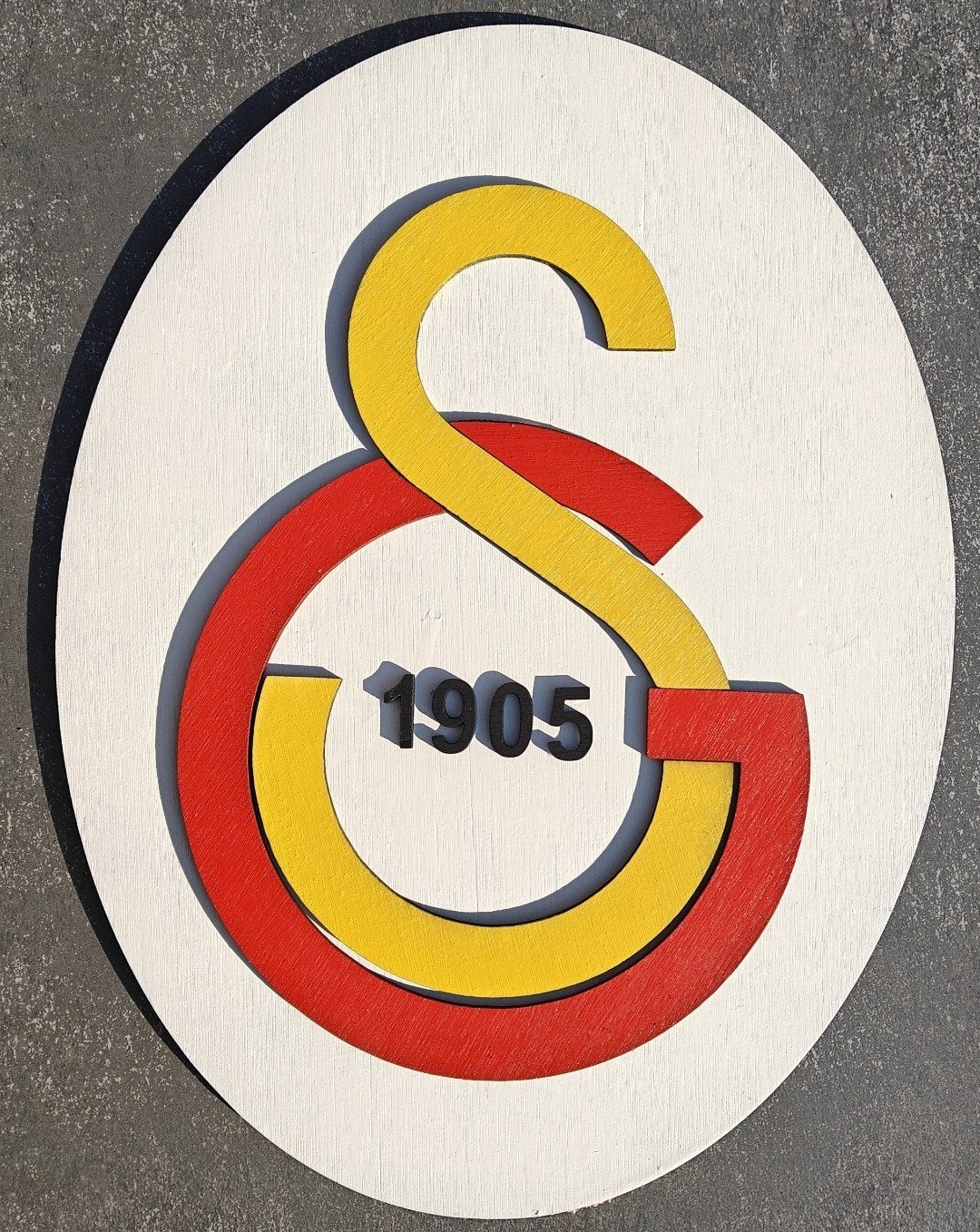 Galatasaray Logo Hout 3D – 38 cm – Voetbalclub Wanddecoratie, Verzamelen, Verzenden, Nieuw, Buitenlandse clubs, Overige typen