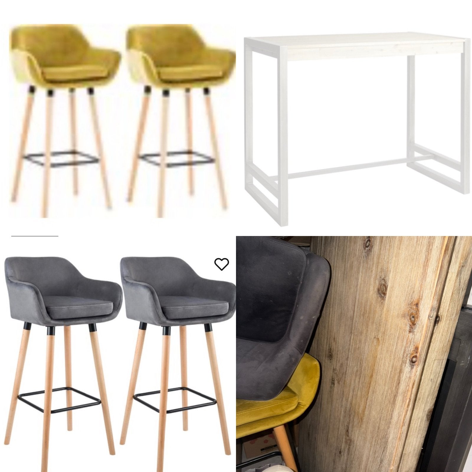 Bartafel & 4 barkrukken 75%, Ophalen, Inclusief barstoelen, Zo goed als nieuw, Bol