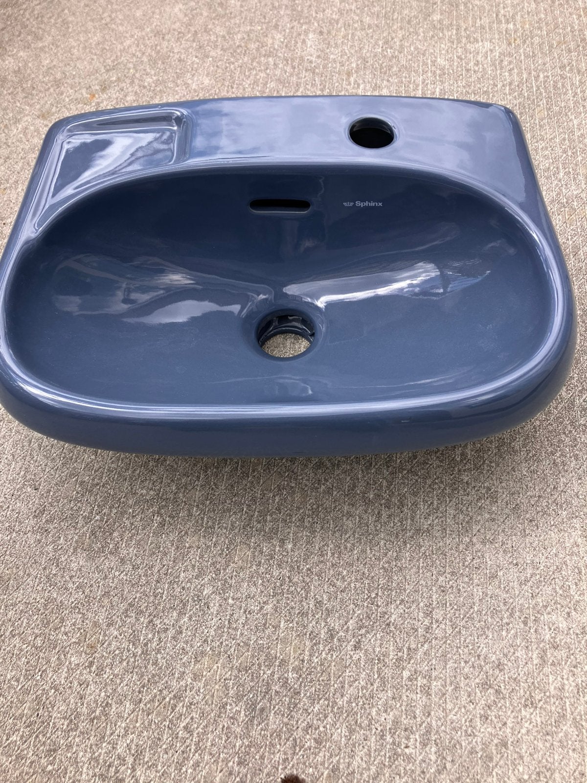 Toilet wastafel Sphinx blauw/grijs, Ophalen, Nieuw, Steen, Wastafel
