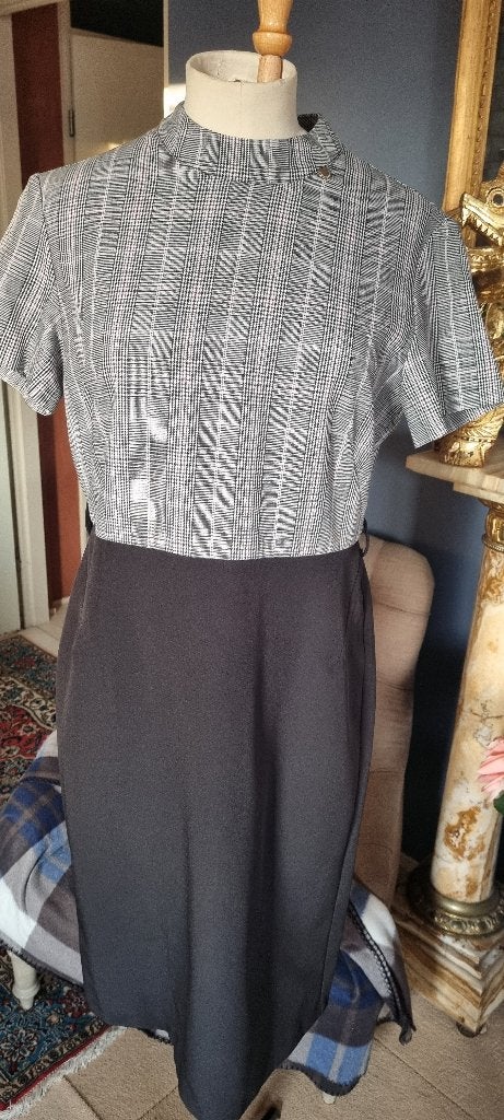 jurk Rinascimento  maat 38 zwart/ruit, Zwart, Nieuw, Ophalen of Verzenden, Rina scimento