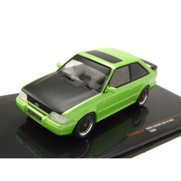 Ford Escort MK IV XR3 1990 Groen Modelauto 1/43 Ixo Models, Overige merken, Ixo Models, Auto, Ixo Models