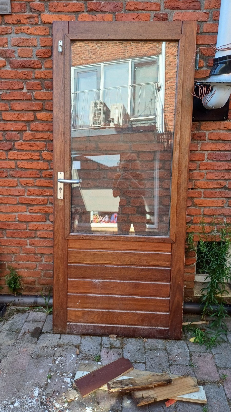 Massief houten deur, Ophalen, Gebruikt, 80 tot 100 cm, Binnendeur