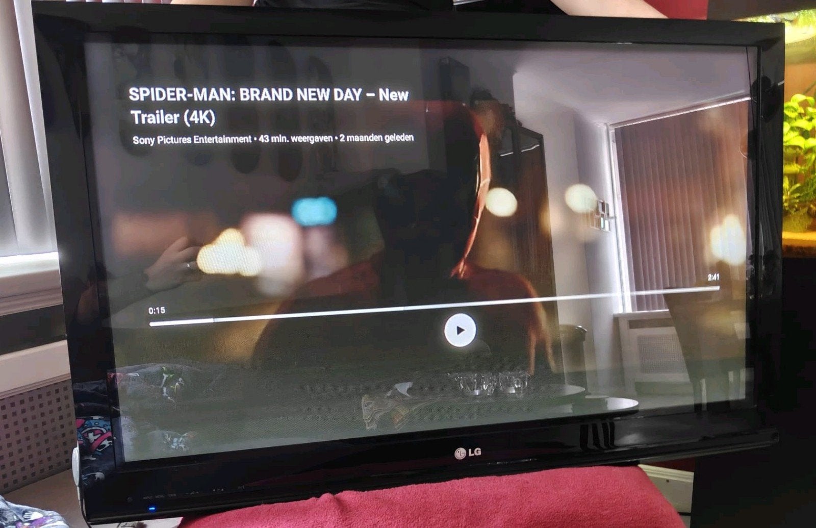 Oude LG 42PQ2000 Plasma TV - 42 inch + oude chromecast, Ophalen, Gebruikt, 50 Hz, 100 cm of meer