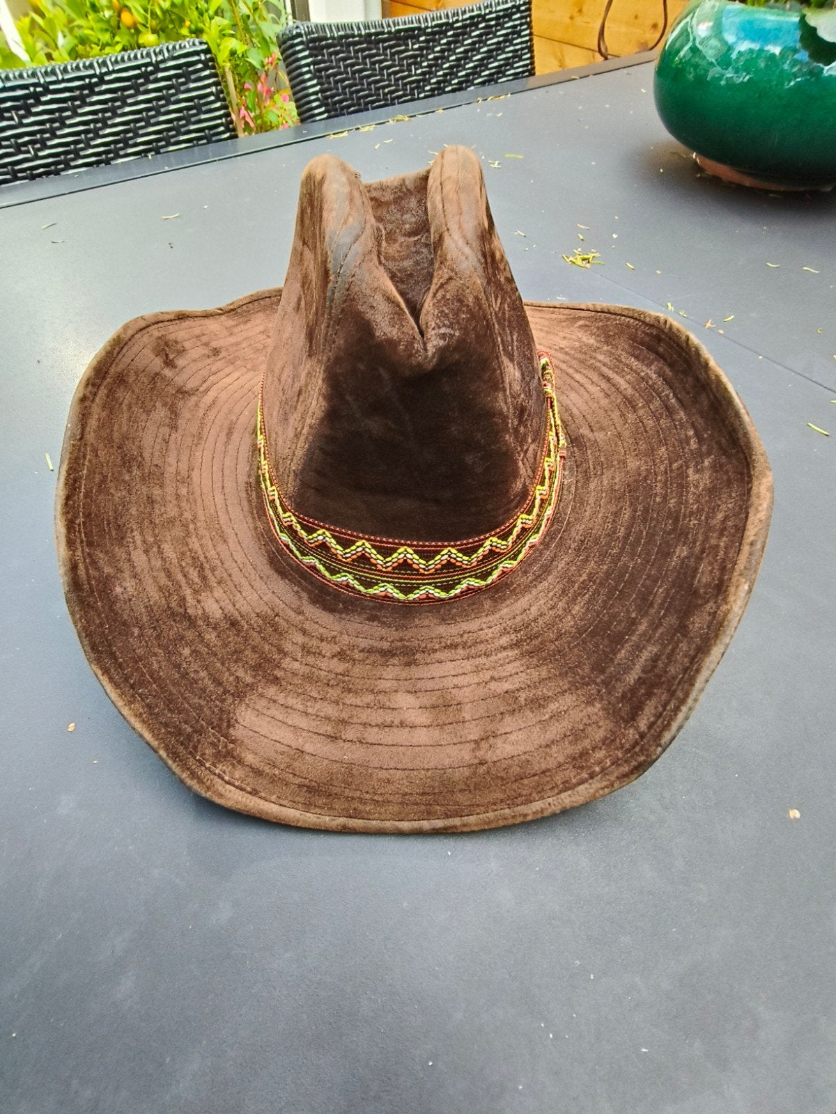 Cowboyhoed BECO - Bruin (55% Katoen), 55 cm (S, 6⅞ inch) of minder, Hoed, Ophalen of Verzenden, BECO