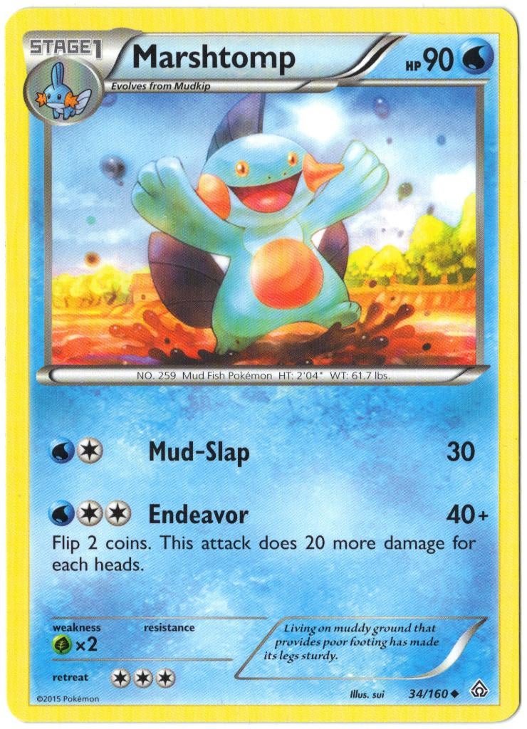 Primal Clash,  Marshtomp [uncommon] 34/160, Verzenden, Nieuw, Losse kaart