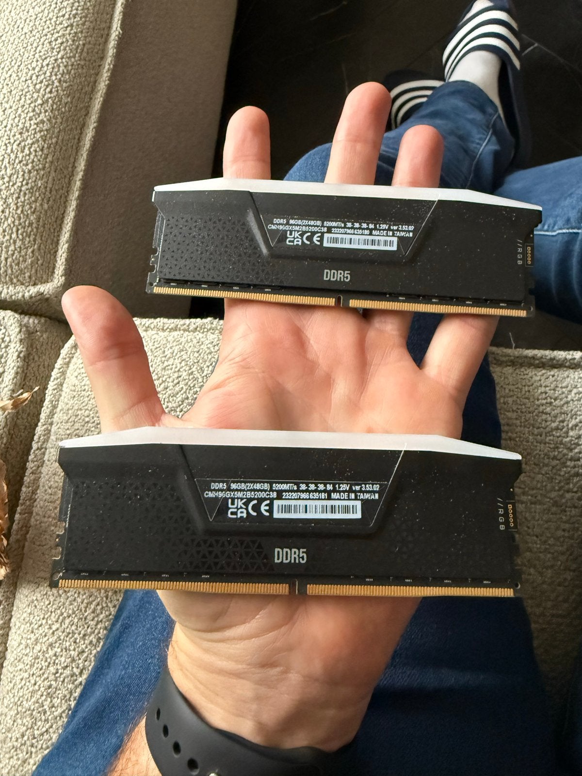 Corsair Vengeance DDR5 RAM 96GB (2x48GB) 5200MHz, Computers en Software, Server, Ophalen of Verzenden, Zo goed als nieuw, DDR5