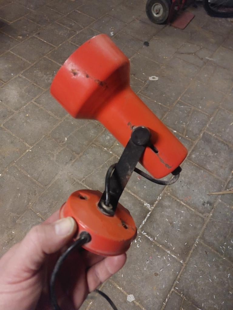 Retro lamp, Ophalen