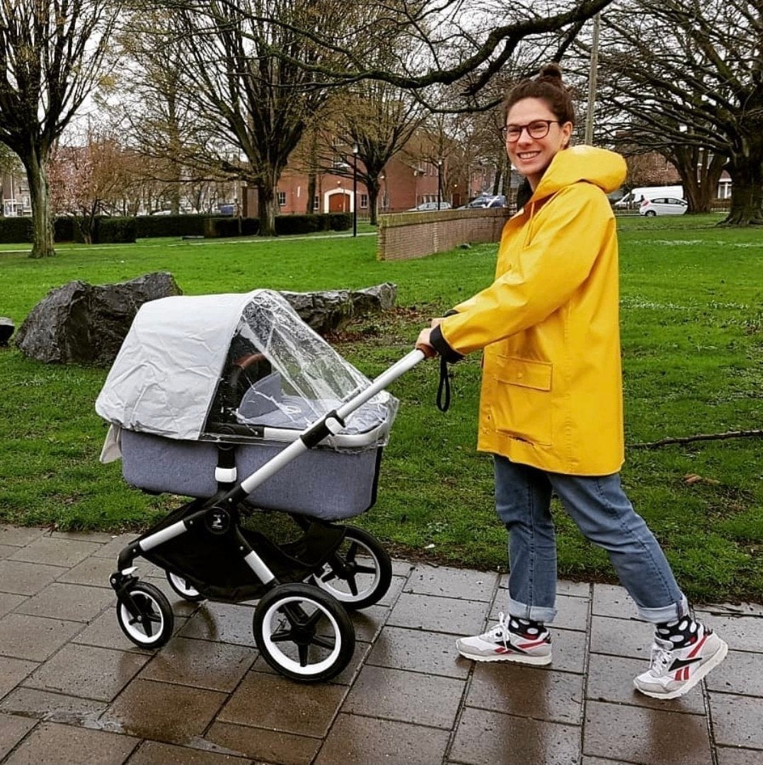 Bugaboo Fox Combiwagen met meerijdplankje en slaapzak, Ophalen, Gebruikt, Bugaboo, Combiwagen