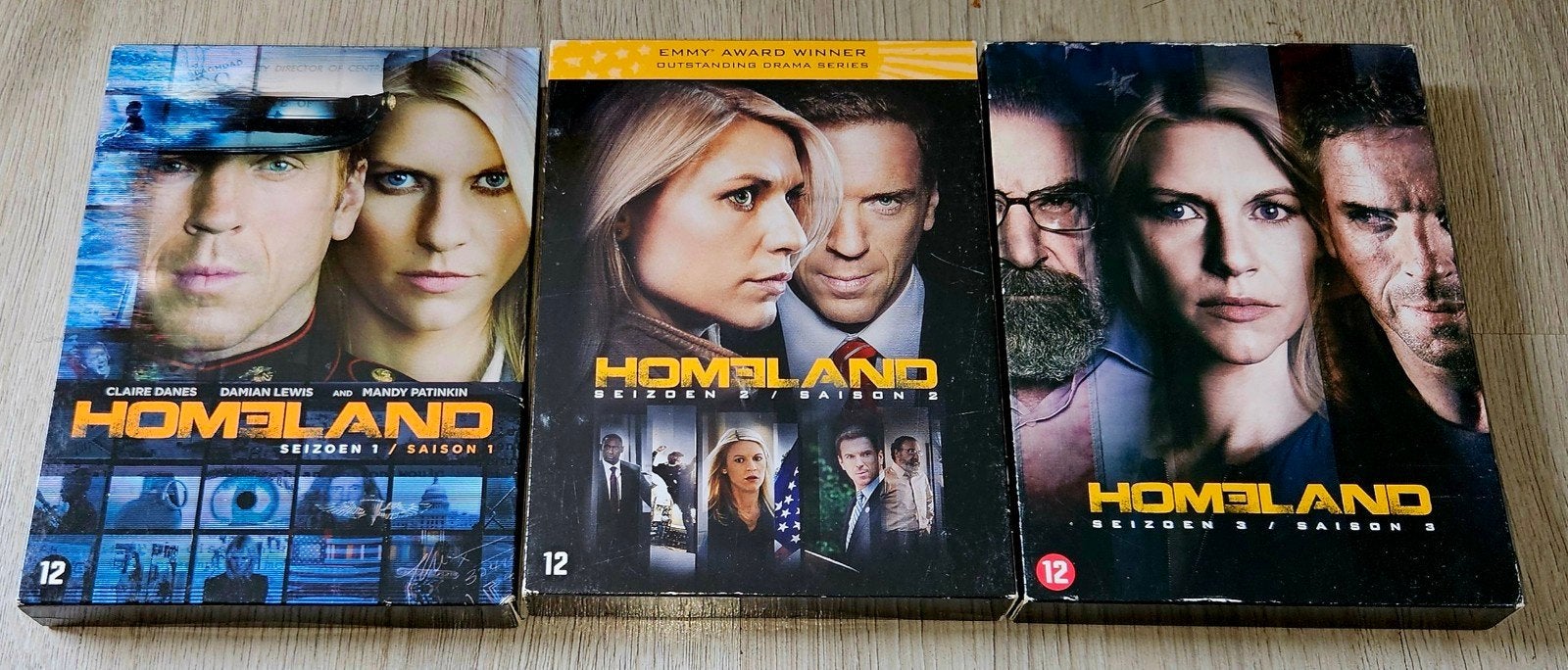 Homeland Seizoen 1, 2 en 3 - DVD set, Ophalen of Verzenden, Inclusief doosje, Vanaf 12 jaar, Gebruikt