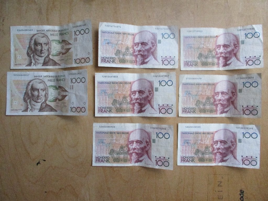 Belgische bankbiljetten, 2600 francs, Postzegels en Munten, Ophalen of Verzenden, Setje