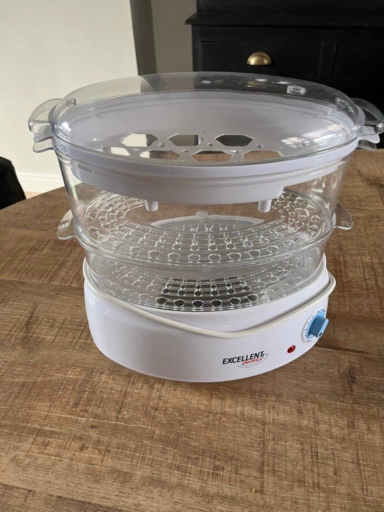 Elektrische Stoomkoker met 3 Lagen - Excellent Electrics, Ophalen of Verzenden, Gebruikt