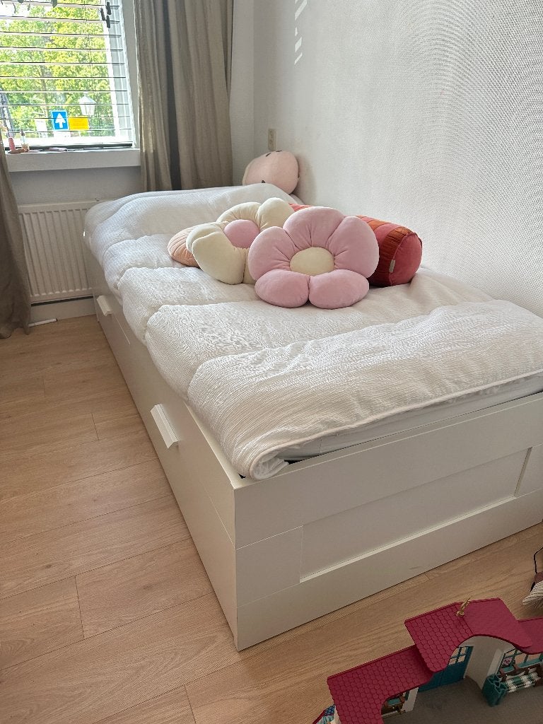 Ikea Brimnes bed 90x200, Ophalen, Gebruikt, 90 cm, Eenpersoons