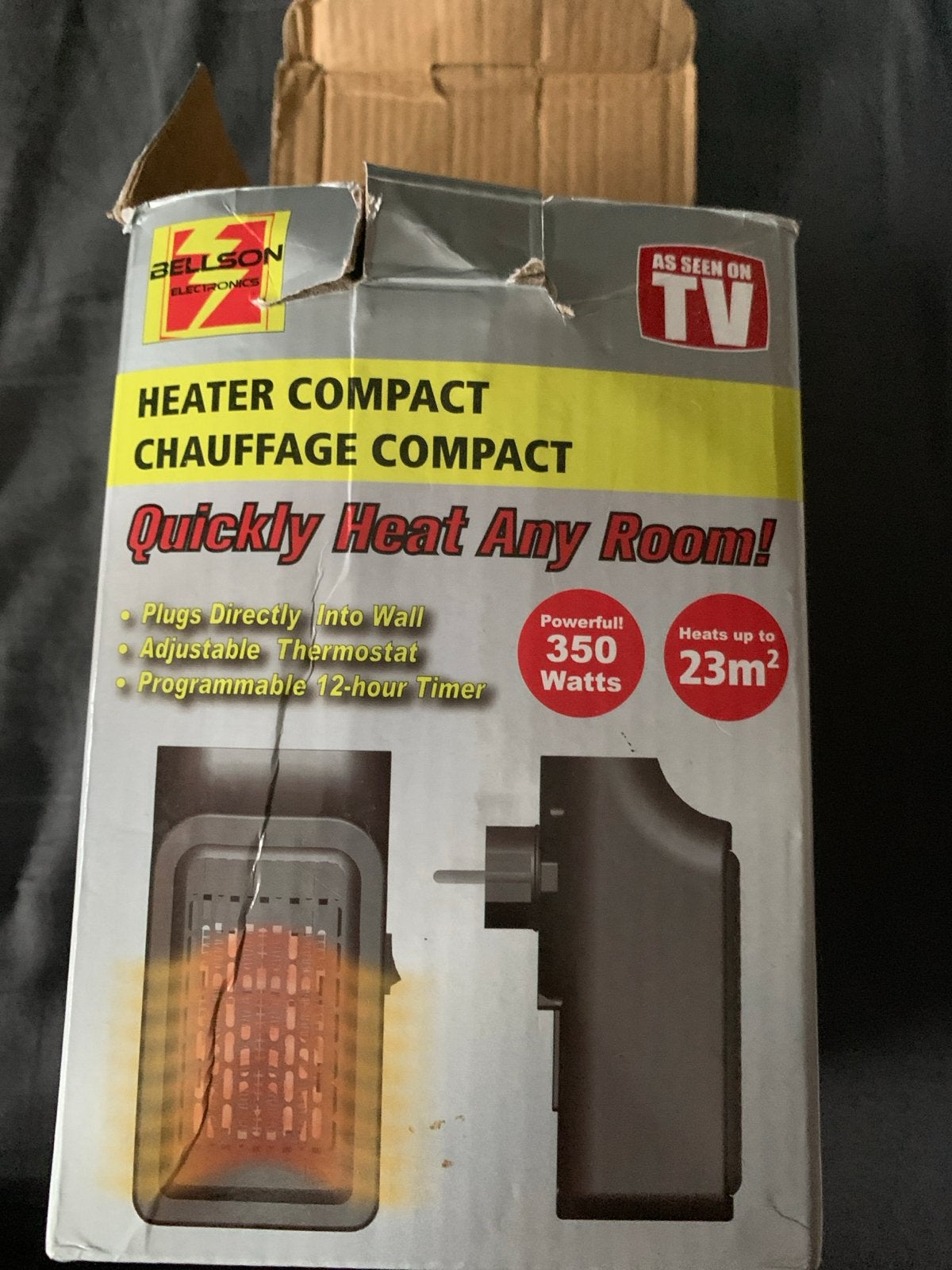 Compacte elektrische kachel - Bellson 350W, Overige soorten, Elektrisch, Ophalen of Verzenden, Zo goed als nieuw