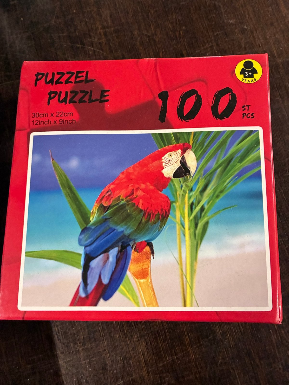 Puzzel Papegaai 100 Stukjes - Nieuw in Doos, Ophalen of Verzenden, Minder dan 500 stukjes, Nieuw, Legpuzzel