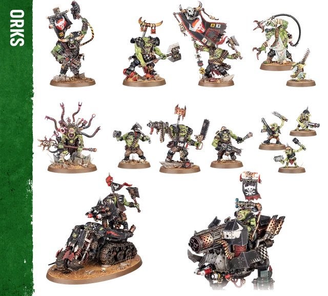 Warhammer 40.000 Orks uit armageddon, Hobby en Vrije tijd, Wargaming, Figuurtje(s), Nieuw, Ophalen of Verzenden, Warhammer 40000