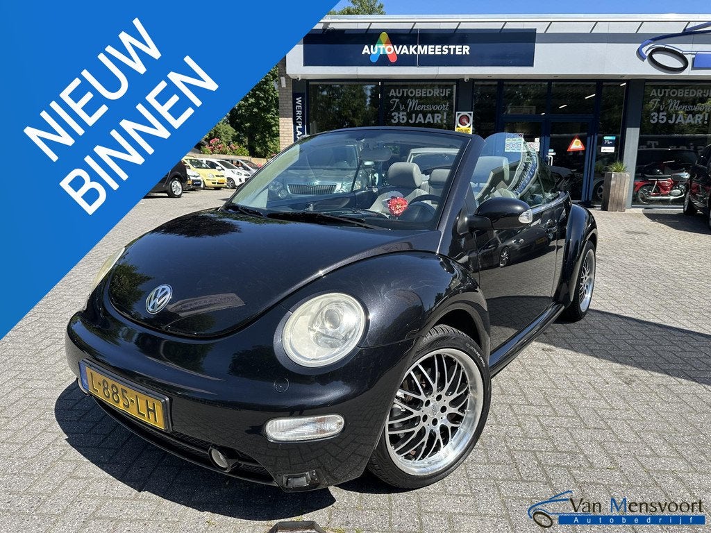Volkswagen New Beetle Cabriolet 1.8 5V Turbo Highline Uniek!, Voorwielaandrijving, 1345 kg, Gebruikt, Beetle (Kever)